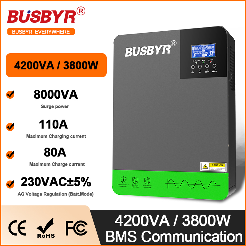 Flexible Solar Panel - 4.2KW 6.2KW Hybrid Solar Inverters 24V
