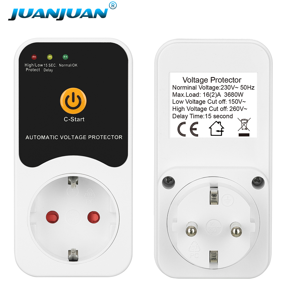 Ac Surge Protector - Automatic Voltage Protector Socket AC 230V