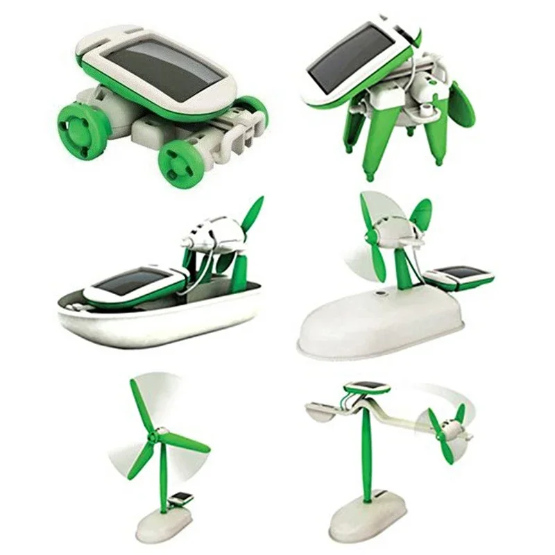 Renewable Energy Work - Educational DIY Solar Power Kit: Six-in-One