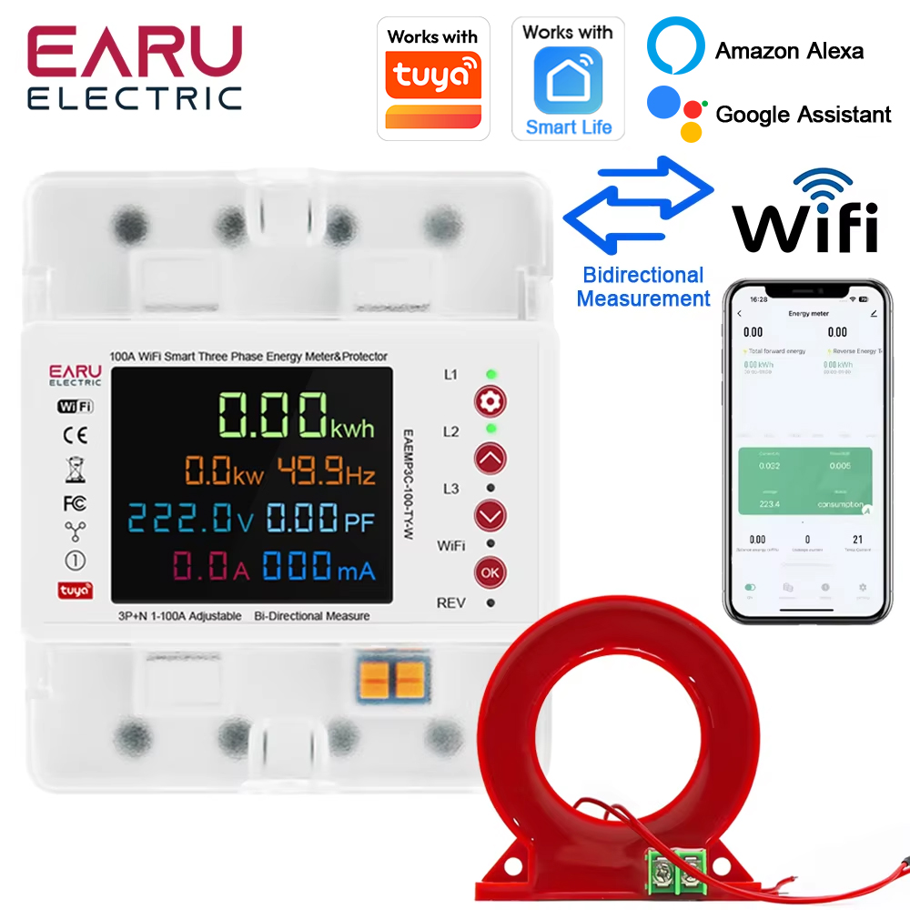 Ac Surge Protector - Three Phase Tuya WiFi Smart Bidirectional