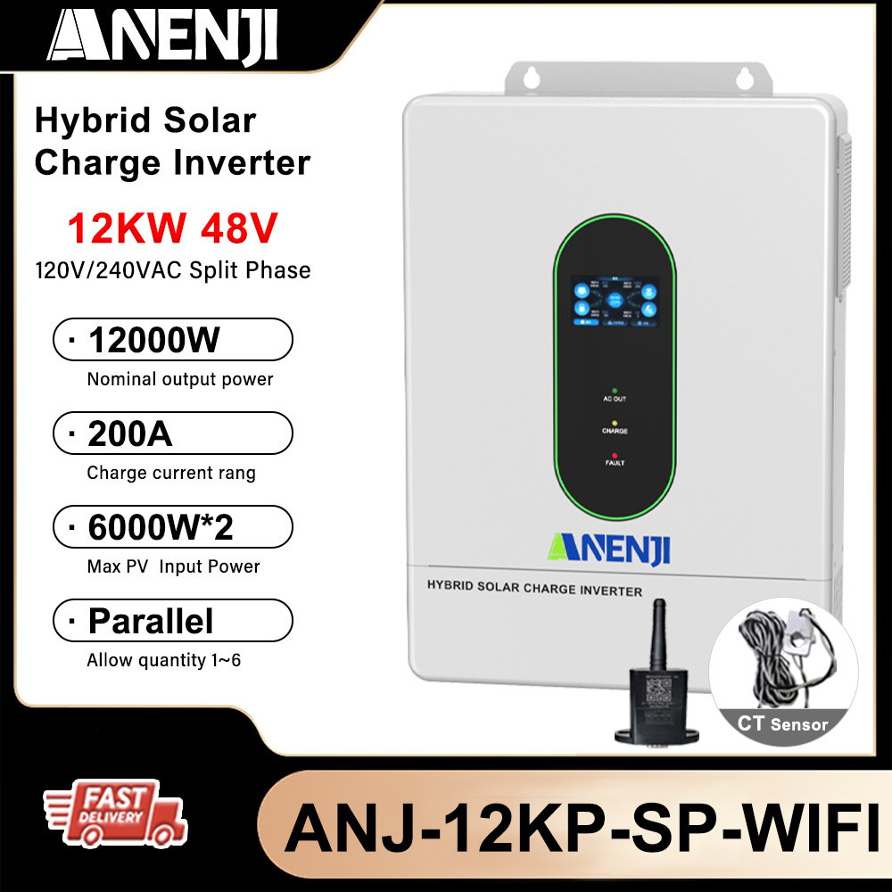 Flexible Solar Panel - 12KW 110V/220V Hybrid Solar Inverter Pure