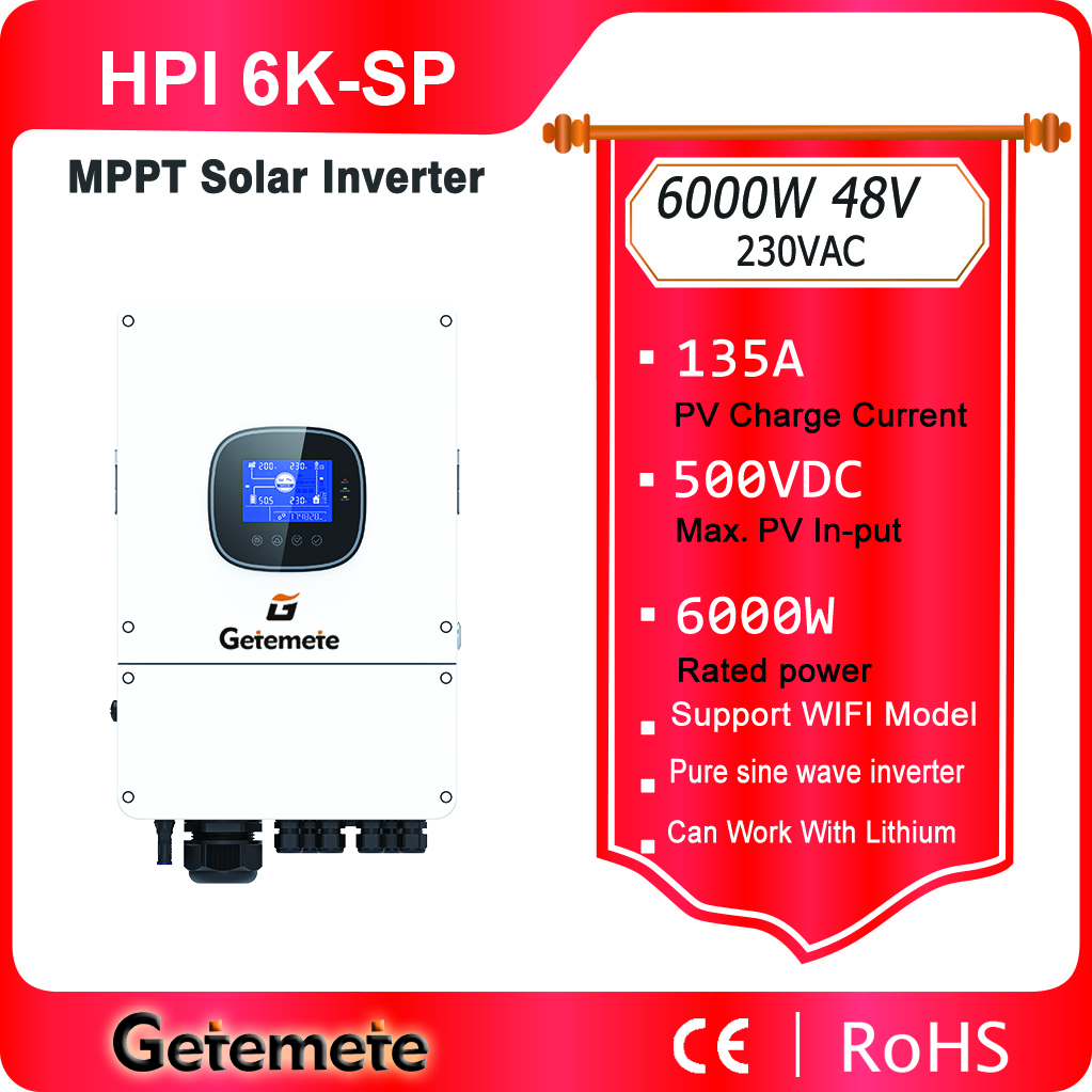 Flexible Solar Panel - Getemete 6000W 48V 230Vac Pure Sine
