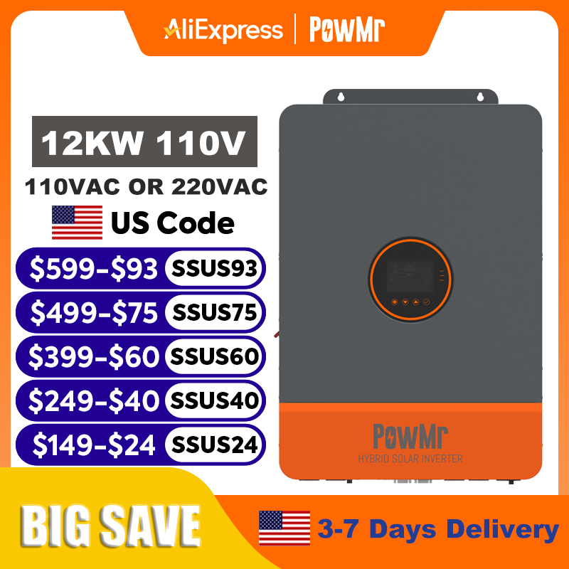 Flexible Solar Panel - PowMr 12KW 10KW Split Phase Inverter