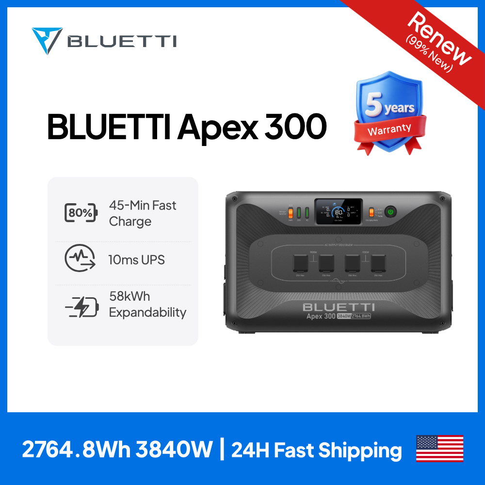 Renewable Energy Yes Please - 【RENEW 】BLUETTI Apex 300 2764Wh Portable