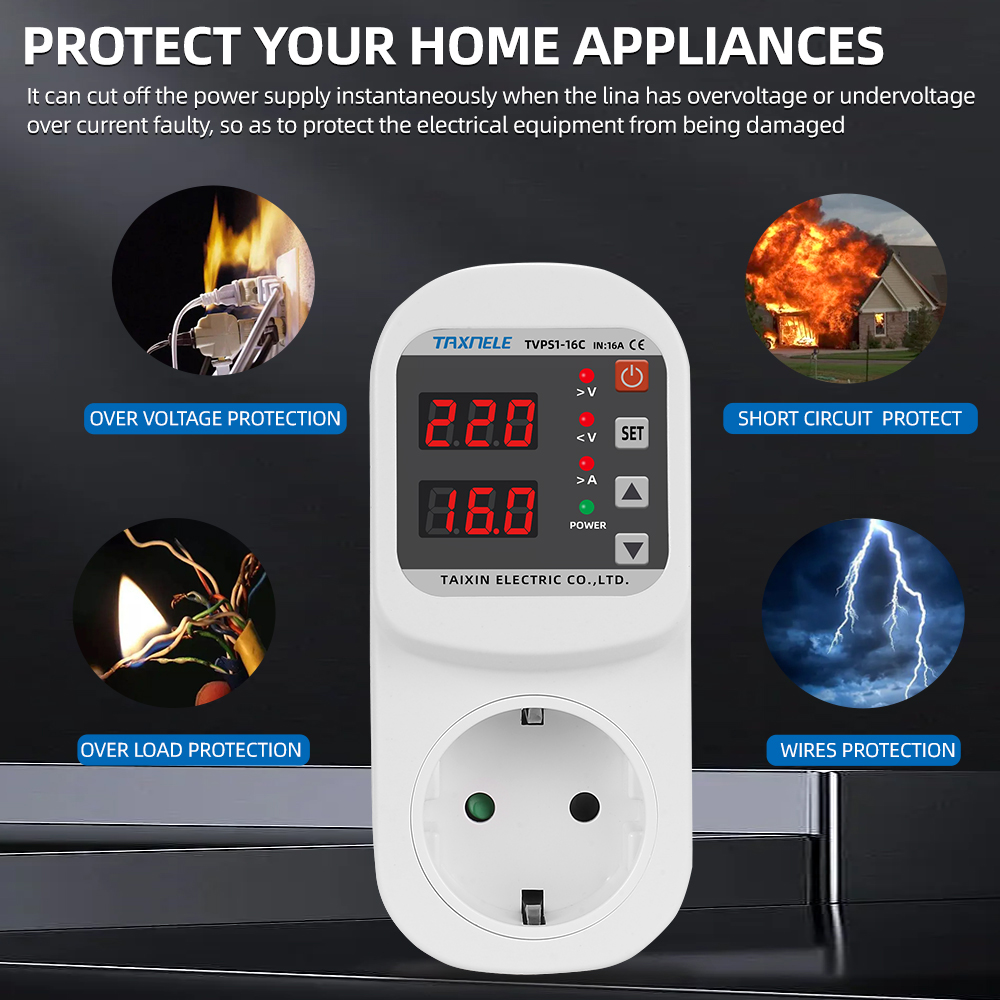 Automatic Voltage Current Prot - Ac Surge Protector recensie en prijs