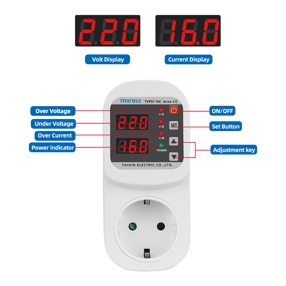 Automatic Voltage Current Prot - Ac Surge Protector recensie en prijs