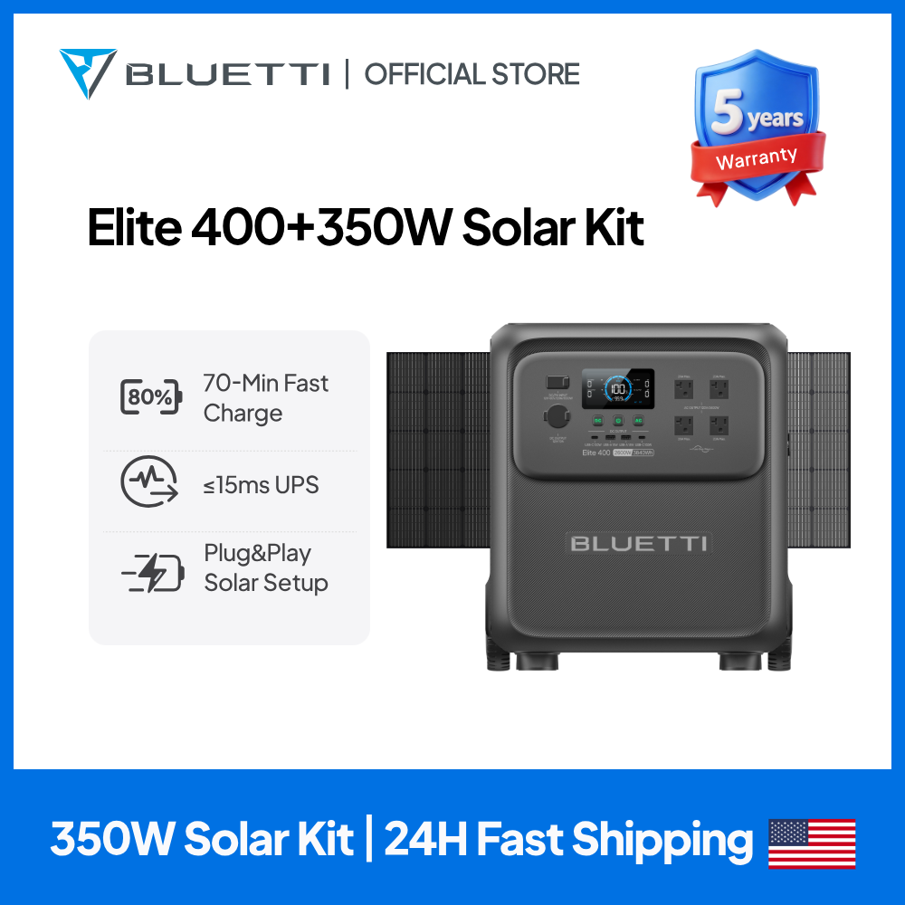 BLUETTI Elite 400 3840Wh Solar - Flexible Solar Panel recensie en prijs
