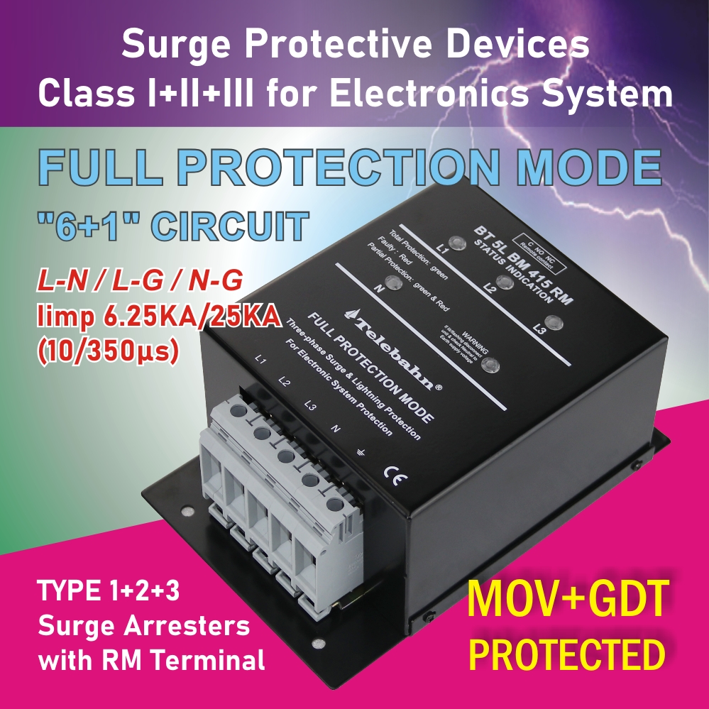 380V 400V 415V 280kA 40kA*7lin - Ac Surge Protector recensie en prijs