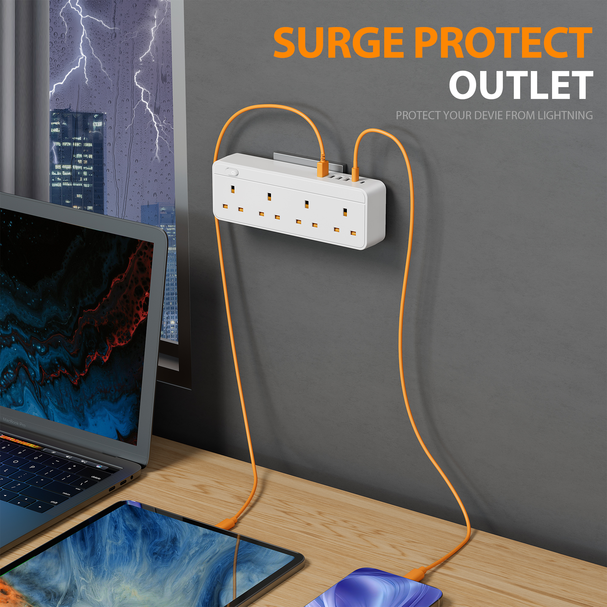 10-in-1 British Standard Power - Ac Surge Protector recensie en prijs