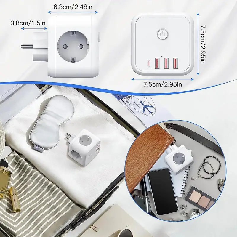 USB C Surge Protector Cube Pow - Ac Surge Protector recensie en prijs
