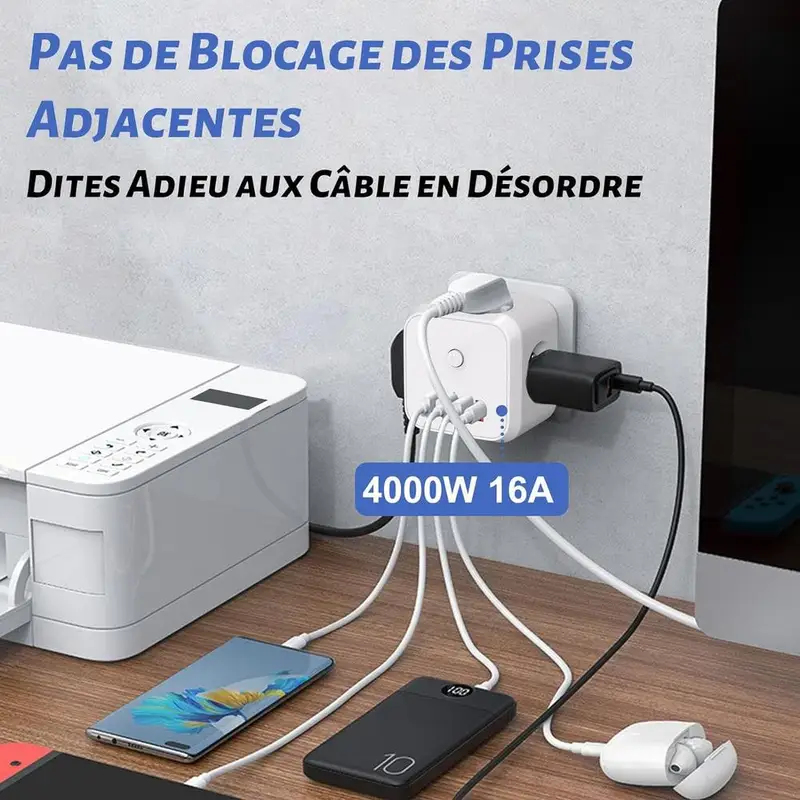 USB C Surge Protector Cube Pow - Ac Surge Protector recensie en prijs