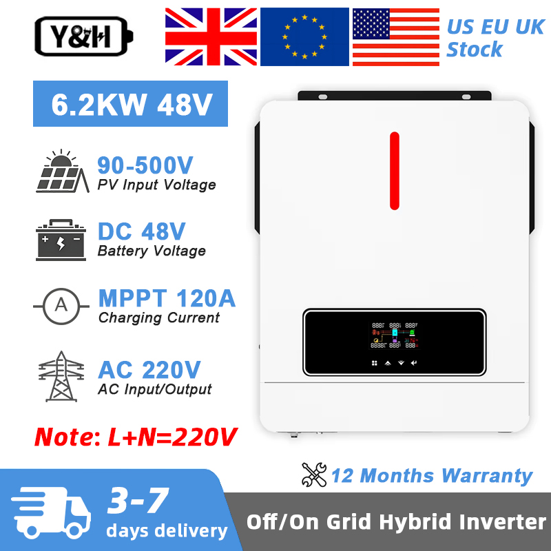 Y&H 6.2KW Hybrid Solar Inverte - Flexible Solar Panel recensie en prijs